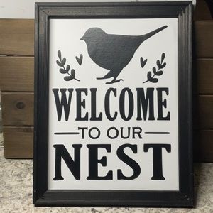 Welcome Reversed Canvas